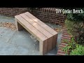 Modern Outdoor Wood Bench