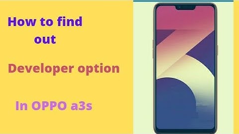 How to find Developer Option in OPPO a3s #oppoa3s developer option