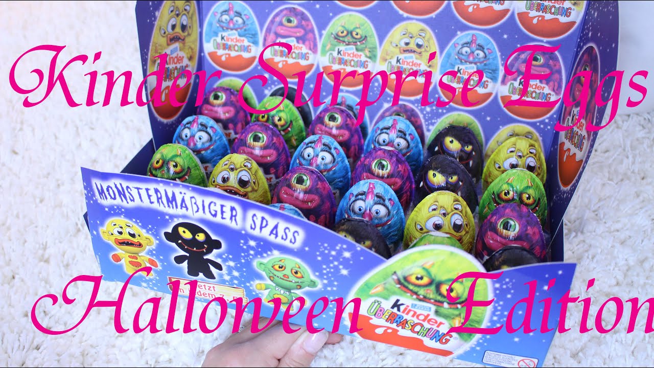 24 Kinder Überraschungseier Halloween Edition  Unboxing - YouTube