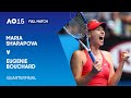 Maria sharapova v eugenie bouchard full match  australian open 2015 quarterfinal