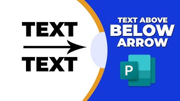 How to put text above and below an arrow in Publisher