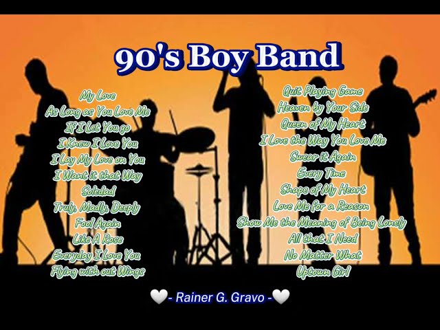 90's Boy Band - Westlife, BackstreetBoys, Boyzone, A1, SavageGarden class=