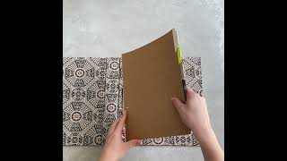 A4 Ring Leather Binder with Liberty Fabric