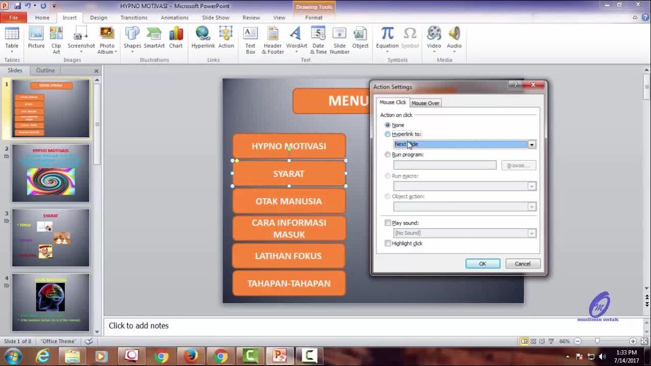 Cara Membuat Menu Navigasi di PowerPoint YouTube Cara Membuat Menu Navigasi di PowerPoint YouTube