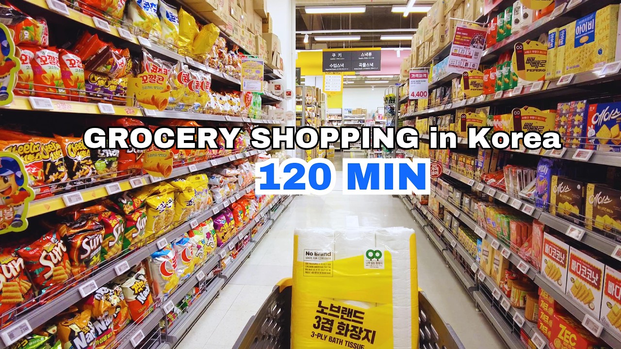 Grocery Shopping in Korea | 120 Minute Compilation | Supermarket Food with Prices | Shopping in Kore