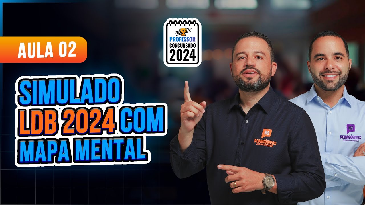 Aula 02 simulado ldb 2024 com mapa mental professor concursado 2024