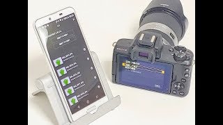 EOS Kiss M スマホWi-Fi自動転送のデモ