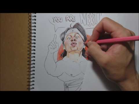 COLORINDO COM LÁPIS DE COR - CARICATURA CHONG LI (VÍDEO 1)