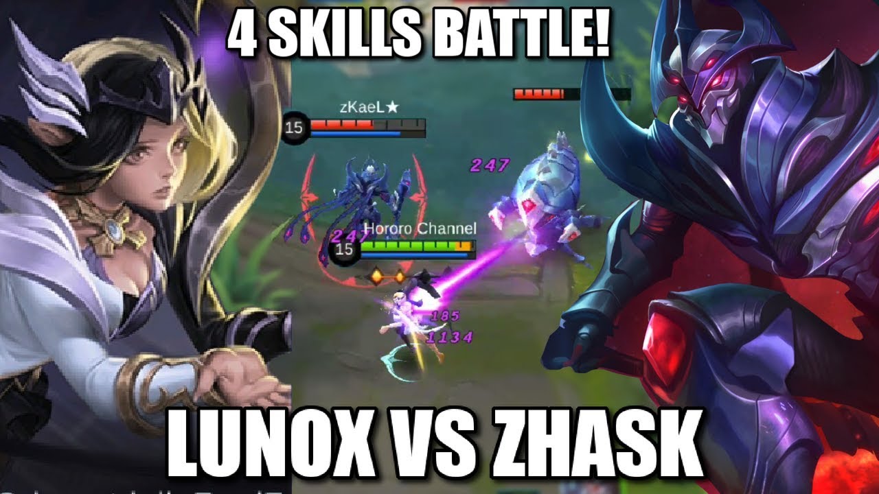 Lunox Vs Zhask The Battle Of 4 Skill Hero Youtube Lunox Vs Zhask The Battle Of 4 Skill Hero Youtube