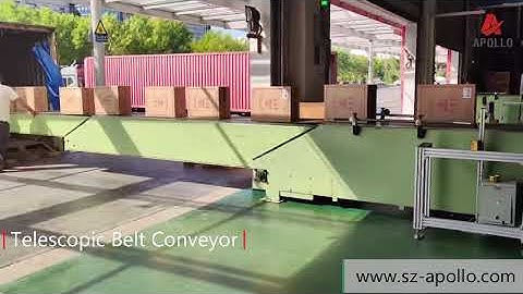 Telescopic Belt Conveyor makes loading or unloading more easy and efficiency