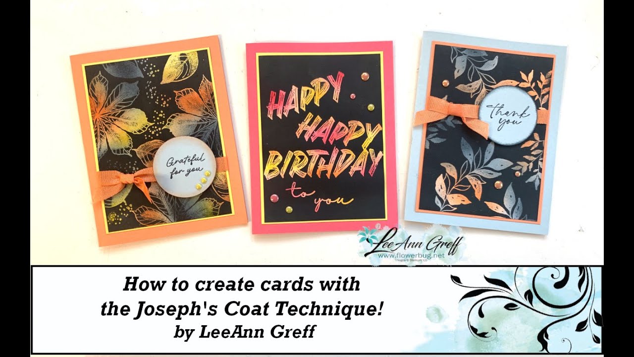 Joseph's Coat technique cards - YouTube