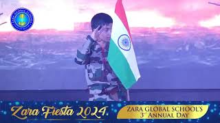 Tribute to Indian Soldier |  Brave Performance of Grade 3 boys| Zara Fiesta 2024