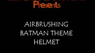 Airbrushing - Batman Theme Helmet