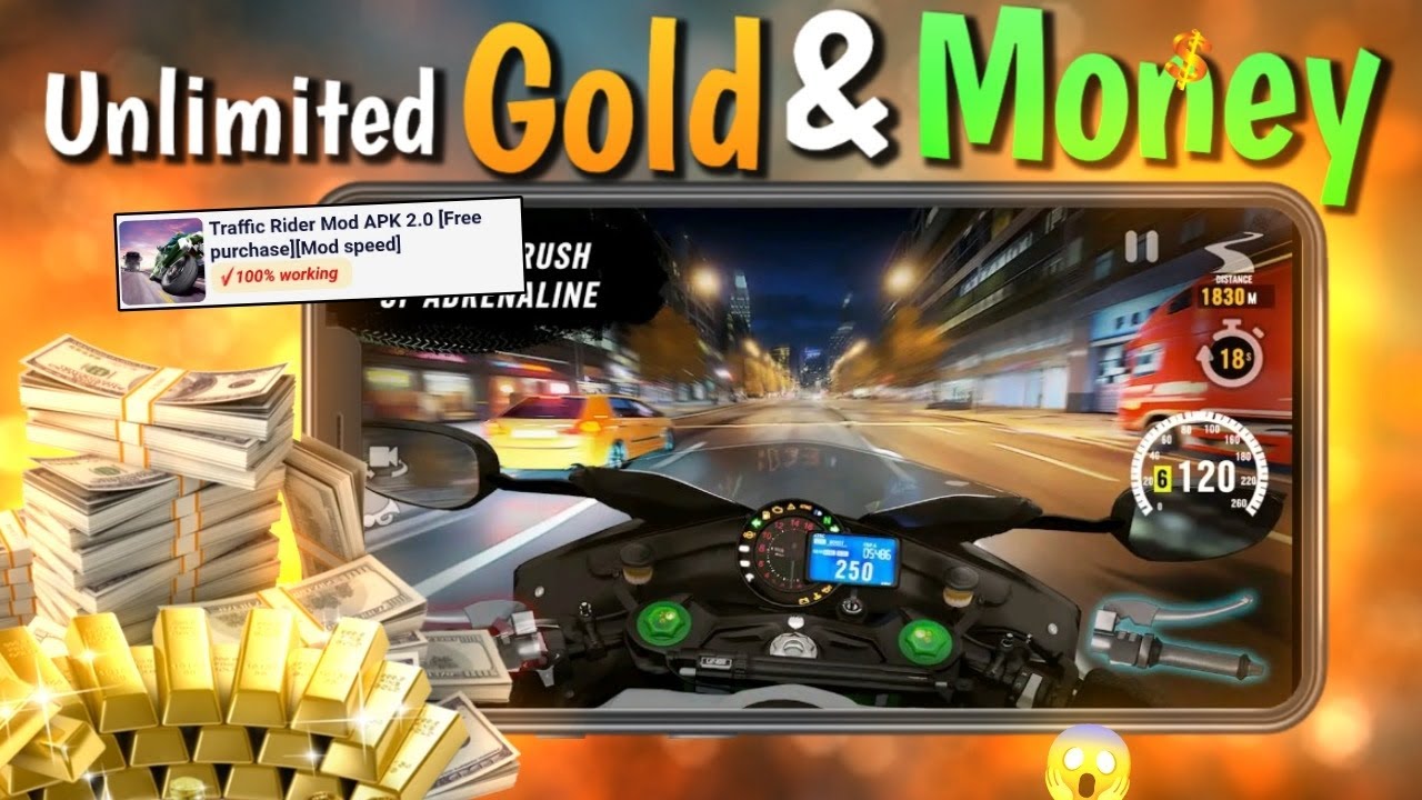 Unlimited Money 🤑 Traffic Rider Game Mod Apk Download Offline