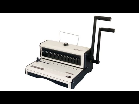 2:1 Pitch heavy duty manual doubl wire binding machine with round hole T970ER