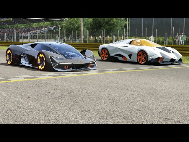 Ferrari F80 vs Lamborghini Terzo Millennio at Monza Full Course 