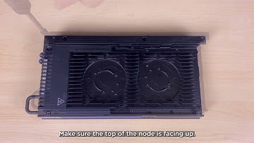 ThinkEdge SE100 removing a rack mount fan shroud