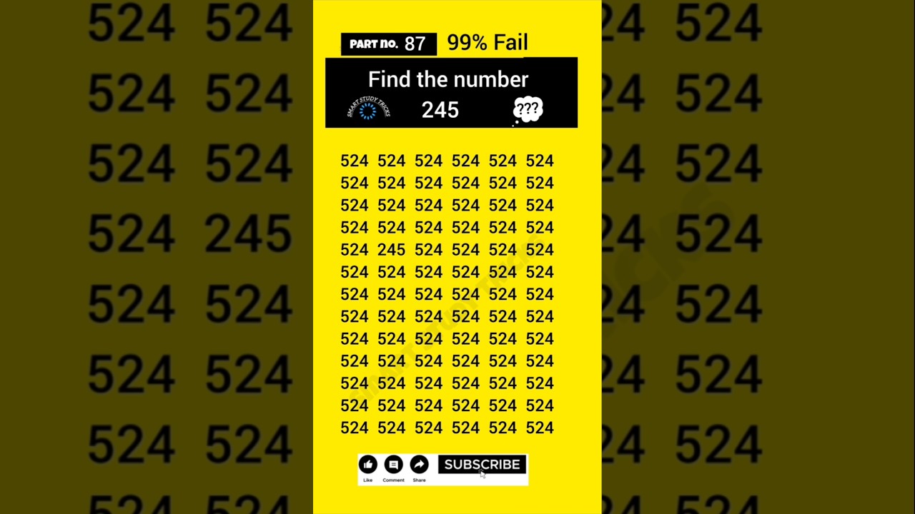 🔥 find the odd number 245 🤯 part no 87 🧐 math is easy #quiz #puzzle #short #challenge