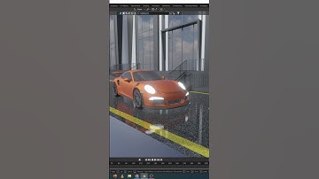 Low Poly Car Render In Blender | Timelapse | #shorts #viral #trending