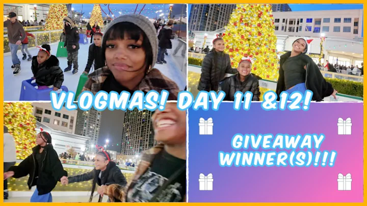 VLOGMAS DAY 11 & 12: ICE SKATING WITH THE KIDS AND GIVEAWAY DETAILS! | Ellarie