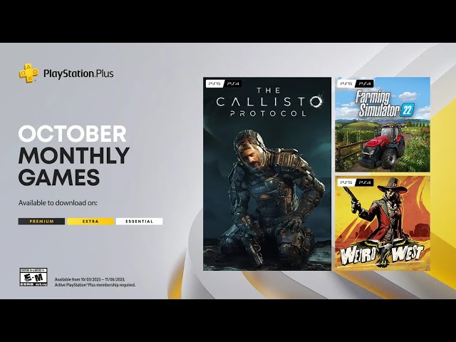 PS Plus Extra and Premium October 2023 games for PS5, PS4