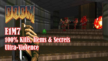Doom E1M7 - Computer Station [100%, Ultra-Violence, No commentary]