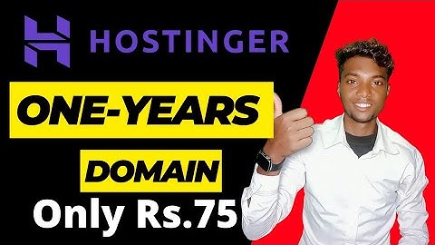 Get Domain ₹75 One Year From Hostinger || Buy Cheap Domain Name in 2022 @HostingerAcademy