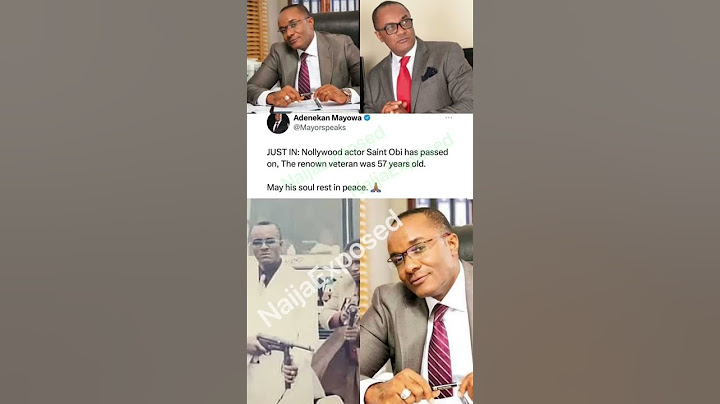57-year-old Nollywood veteran actor Saint Obi has passed on. May his soul rest in peace.