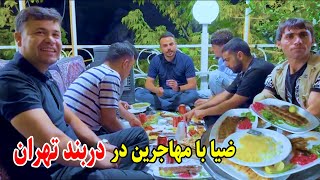 Darband Tehran, گزارش ضیا از دربند تهران، آغا قادر ایرانی، افغان های مسافر