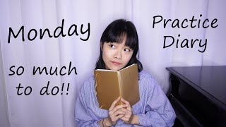 So Much To Do!! Monday Piano Practice Diary | Tiffany Vlogs #114