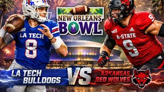 CUSA CHAMPS LA TECH FACE RANKED ARKANSAS STATE IN THE NEW ORLEANS BOWL 🔥🏆
