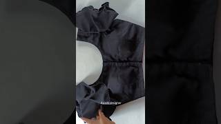 short umbrella sleeves design cutting and stitching| four tucks blouse shortsvideo shorts viral