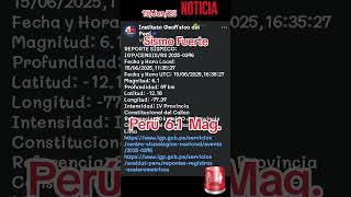 #Sismo #Peru #Callao #Lima 6.1 de Magnitud No hay Alerta de #Tsunami #Compartir