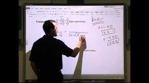 2.7 Adding & Subtracting Rational Expressions- Part 1 of 2
