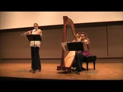 David Kechley: "Available Light" for flute and harp movement 1: Frenetic Reflection