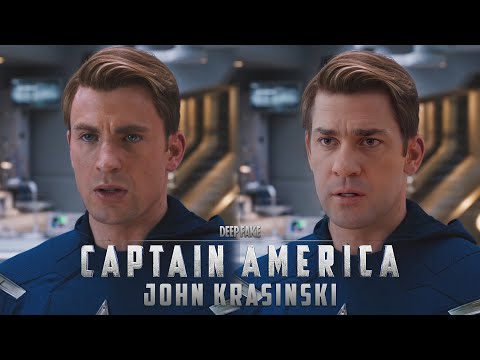 John Krasinski is Captain America [DeepFake]