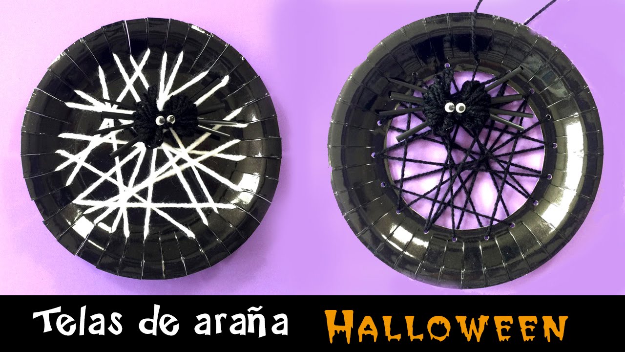 Telas de araña * Manualidades para HALLOWEEN manualidades de animales