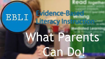 EBLI on What Parents Can Do