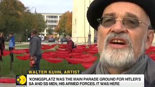 German artist remembers WW1 with carpet of poppies