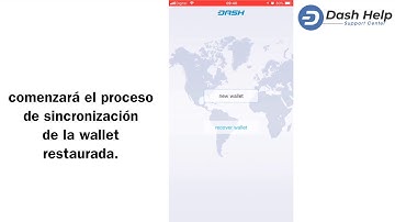 7- Como restaurar la wallet - Dash Wallet iOS #DashHelp