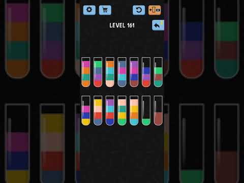 Water Color Sort Level 161 Walkthrough Solution iOS/Android