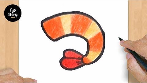 #457 How to Draw a Shrimp - Easy Drawing Tutorial