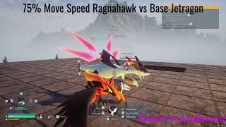 Palworld: 75% Move Speed Ragnahawk vs. Jetragon Race :) #shorts