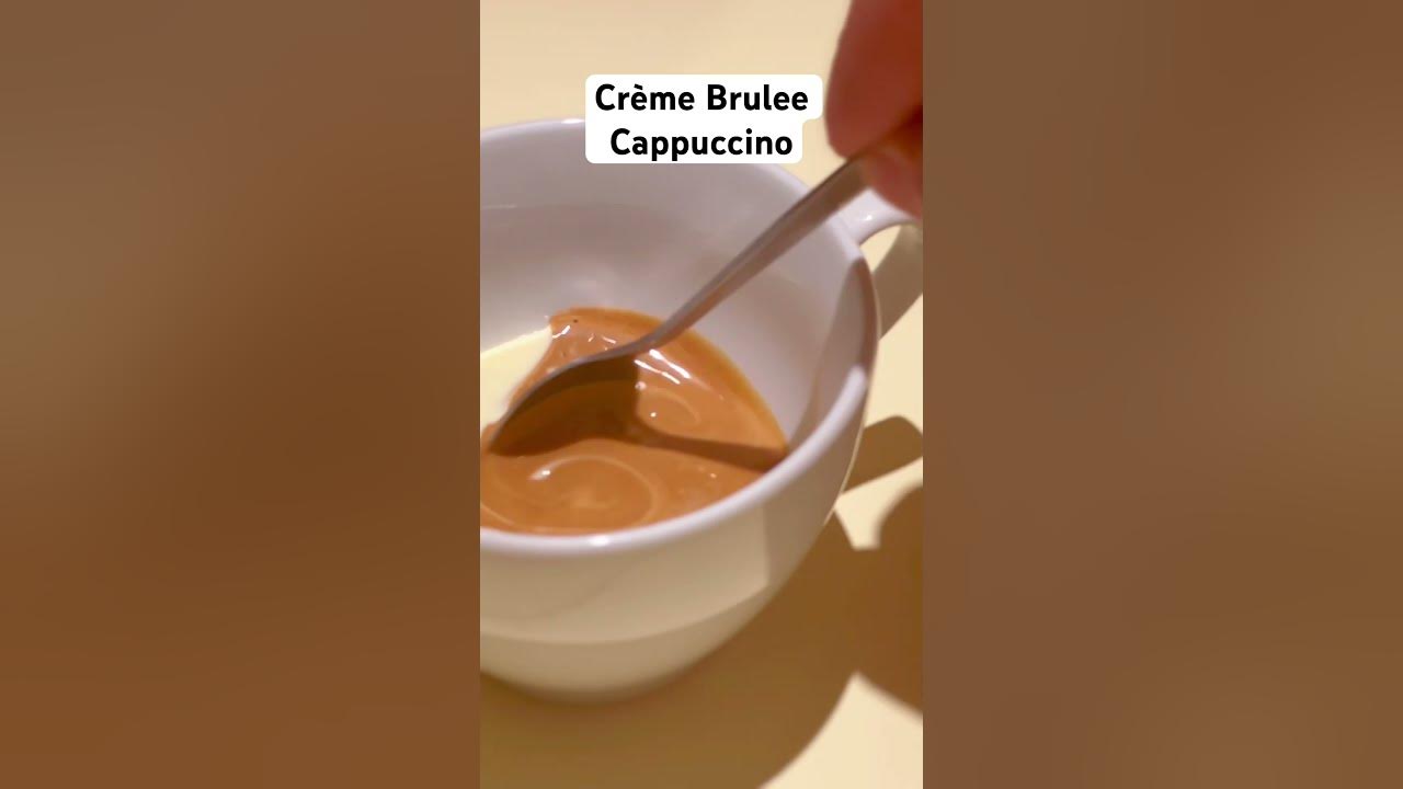 Crème Brulee Cappuccino!  #asmr #barista #music #coffee #recipe #cremebrulee #viral #viralvideo #bar