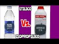 alcohol etilico común Vs. Alcohol Isopropilico, evaporación y prueba electrica