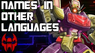 Transformers Names In Other Languages: Energon Edition