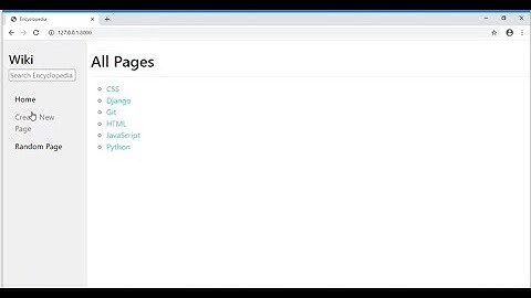 CS50 Project 1 - Wiki, Wikipedia-like online encyclopedia