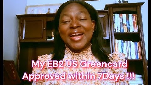 My EB2-NIW USA greencard was approved within 7 Days!!! (Shout out to Nigerians!!!))