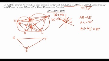 Inequality with Fermat Point [2002 ISL G2]