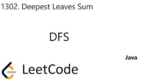 LeetCode 1302 | Deepest Leaves Sum | DFS | Java